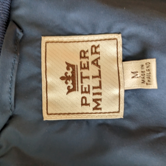Peter Millar zip up wind breaker/coat size M - Picture 4 of 11
